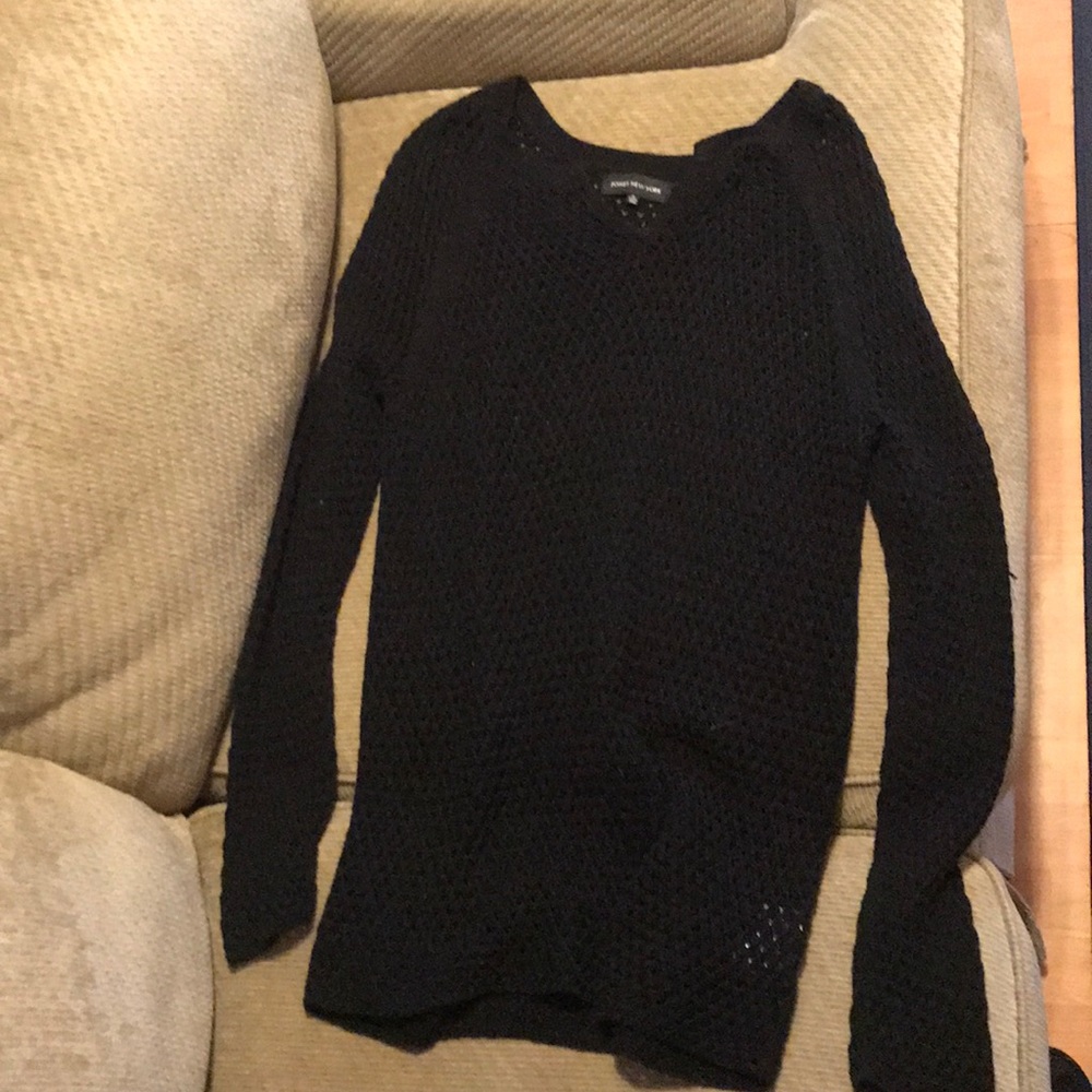 Black knitted sweater